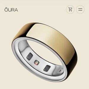 Brand new Oura Ring 4 Smart Ring - Gold, Size 8
